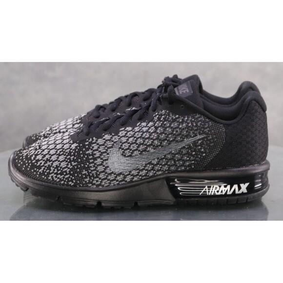 Nike Air Max Sequent 2 Metallic Hematite Women's Running Shoes Sz 8 M 852456-010 - Picture 2 of 11